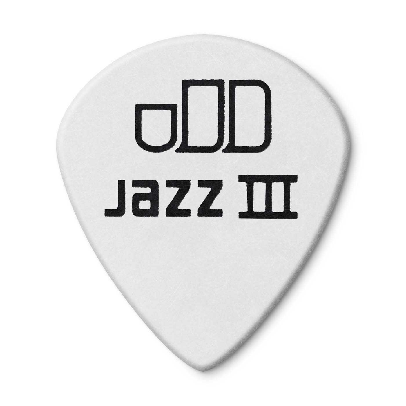 Dunlop, Dunlop Tortex Jazz III 1.14MM White Picks, Player's Pack of 12