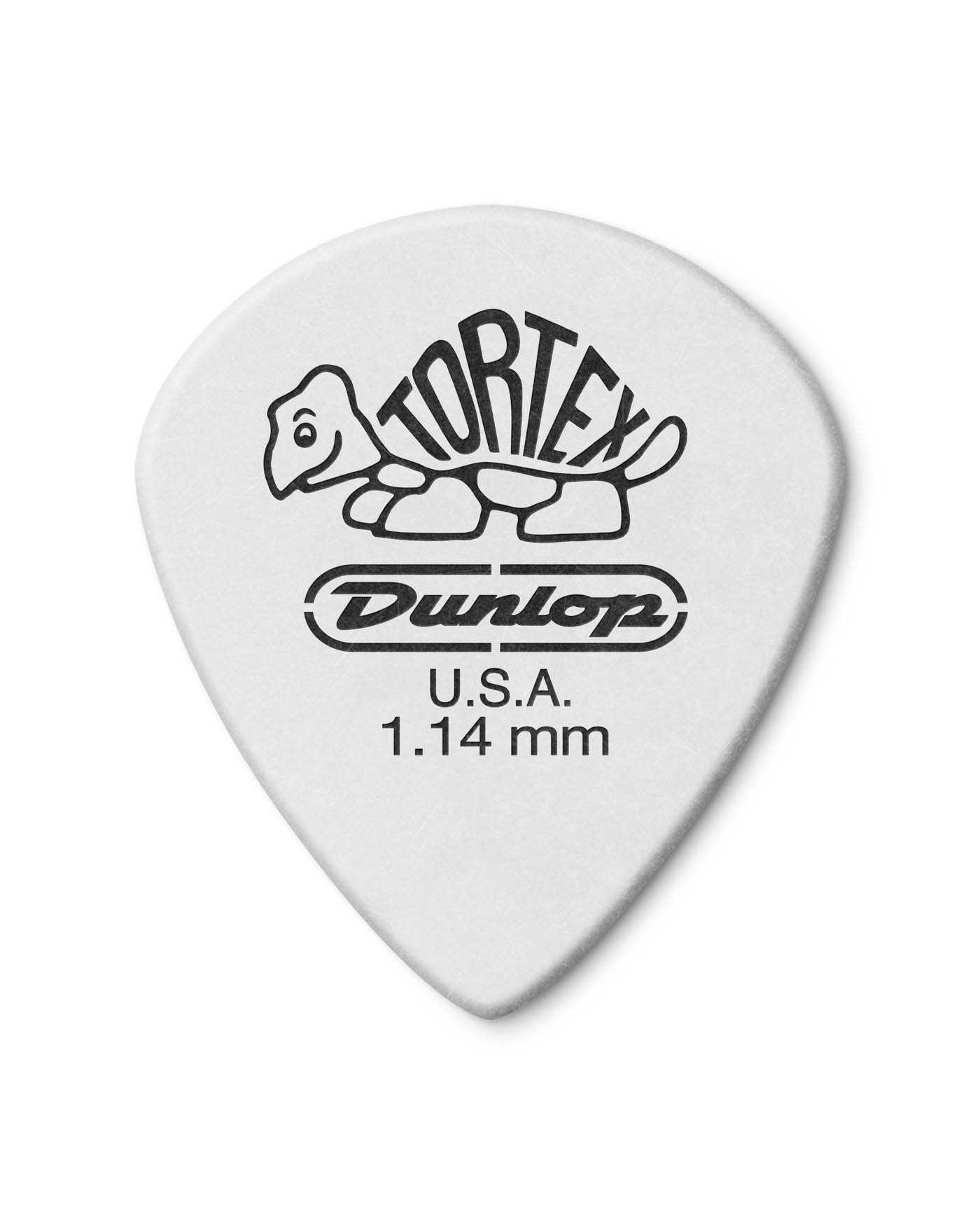 Dunlop, Dunlop Tortex Jazz III 1.14MM White Picks, Player's Pack of 12