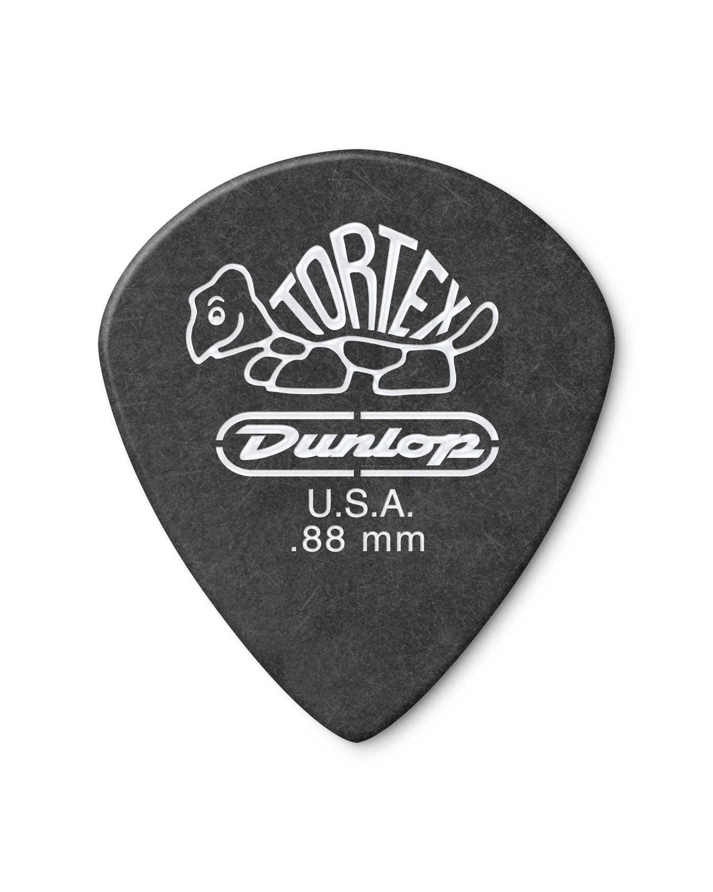 Dunlop, Dunlop Tortex Pitch Black Jazz .88MM Picks, Player's Pack of 12