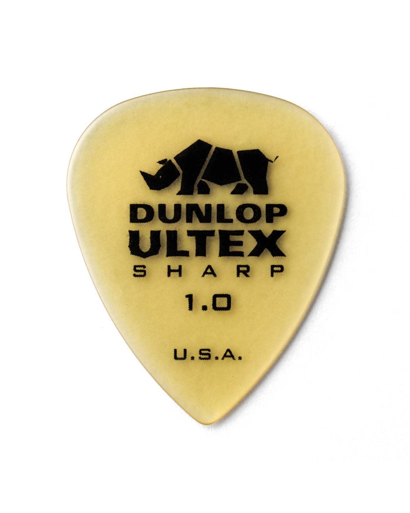 Dunlop, Dunlop Ultex Sharp 1.00MM Flatpick Player's Pack, 6 Picks