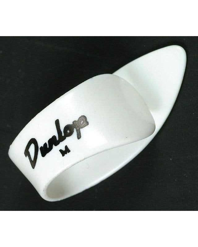 Dunlop, Dunlop White Plastic Thumbpick, Left Handed, Medium